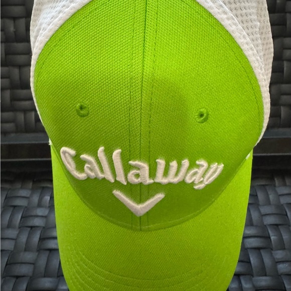 Callaway Lime Green and White Golf Hat - Picture 1 of 5